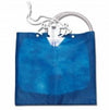 URINARY DRAIN BAG COVER FABRIC BLUE