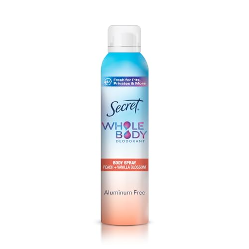 SECRET WHOLE BODY SPRAY PEACH VANILLA 3.5 OZ