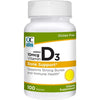 QC VITAMIN D3 TAB 400 IU 100