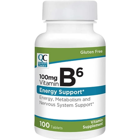 QC VITAMIN B-6 TAB 100 MG 100