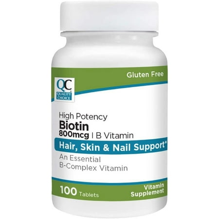 QC BIOTIN TAB 800 MCG 100