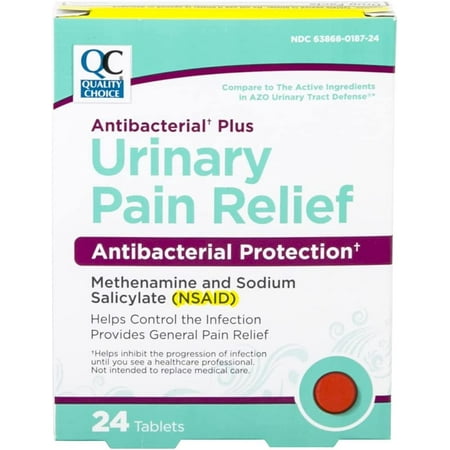 QC ANTIBACTERIAL PLUS URINARY PAIN REL TAB 24