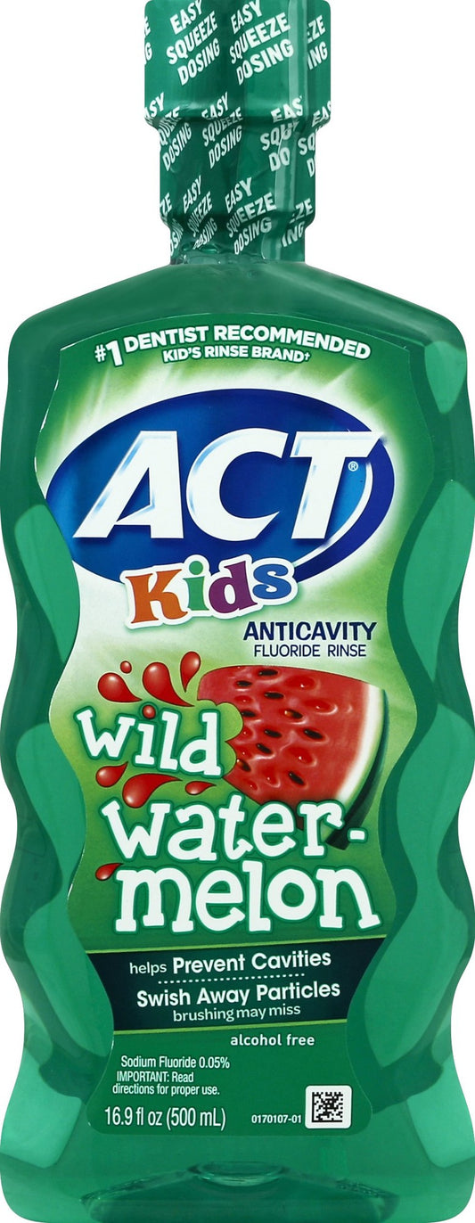 ACT KIDS RINSE WILD WATERMELON 16.9 OZ