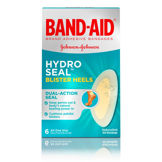 BAND AID HYDRO SEAL BLISTER HEELS ONE SIZE 6