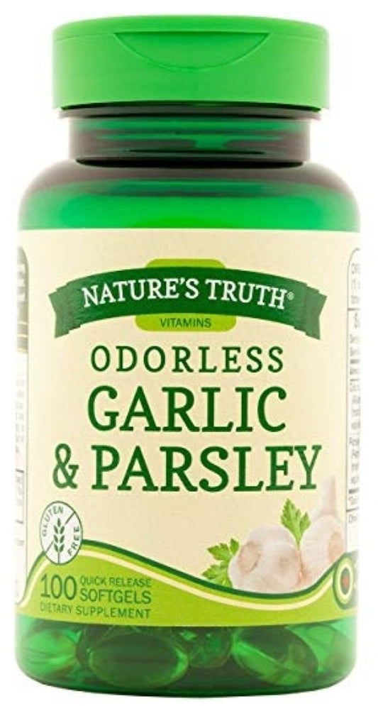 GARLIC & PARSLEY SGEL ODORLESS 1200 MG 100 NT