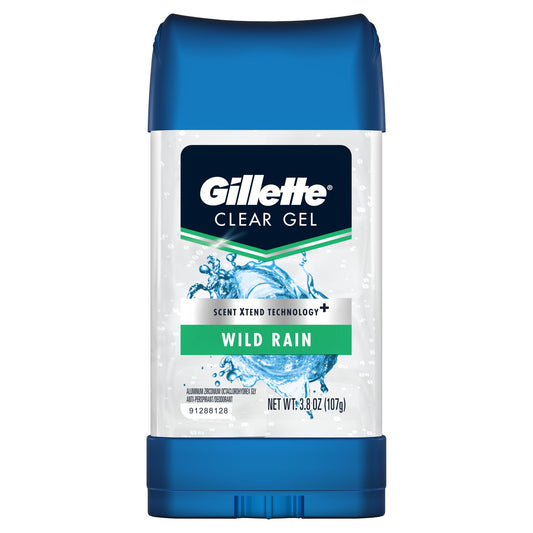GILLETTE AP CLEAR GEL WILD RAIN 3.8 OZ