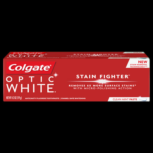 COLGATE OPTIC WH T/P STAIN FIGHT CL MNT 4. CG