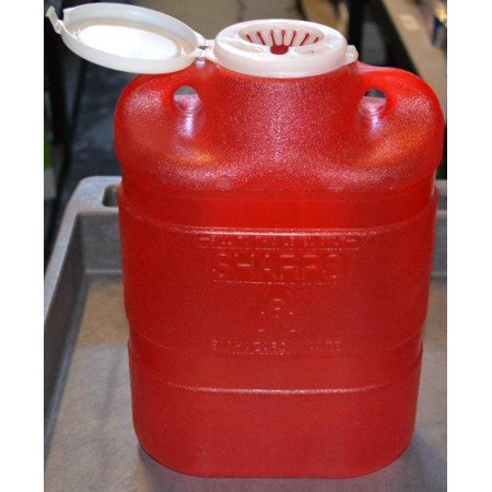 SHARPS COLLECTOR 1-PC RED MD 8.2 QT