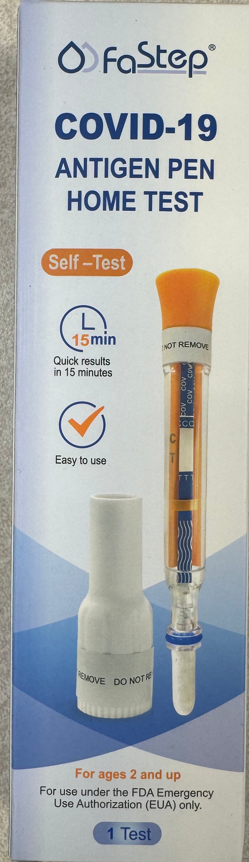 FASTEP COVID-19 ANTIGEN PEN HOME TEST 1 CT