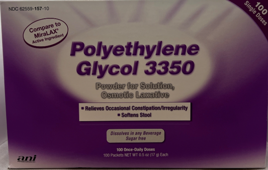 POLYETHYLENE GLYCOL 3350 100 X 17 GM ANI