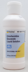 CHLORHEXIDINE GLUCONATE SOL 4% 4 OZ RISING