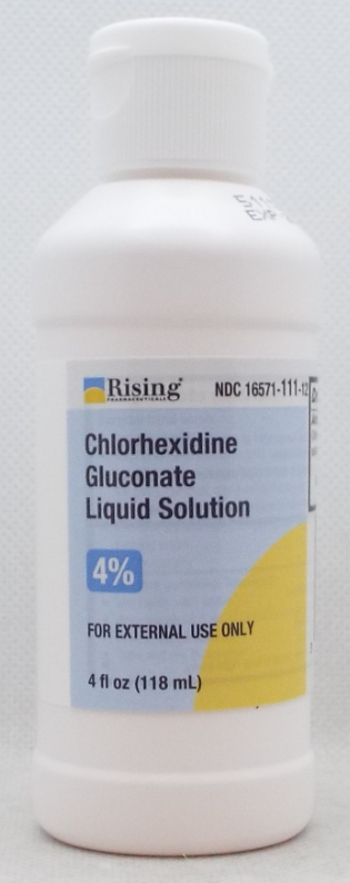 CHLORHEXIDINE GLUCONATE SOL 4% 4 OZ RISING
